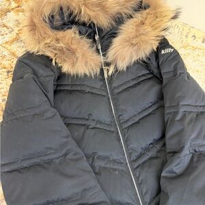 Killy Women's Black Ski Jacket with Fur Hood